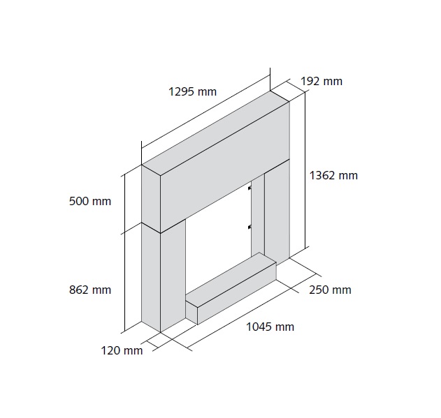 µM DEVANTURE ETR. + SOCLE RAL_9010