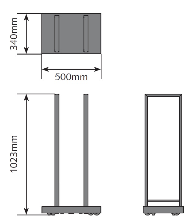 CHARIOT BUCHES 50CM STUVGREY