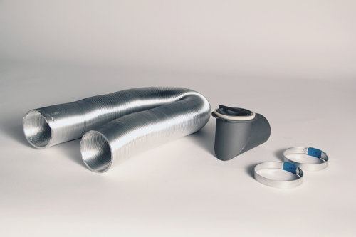 KIT RACCORD AIR EXT 63 COUDE 90° CLIPSE