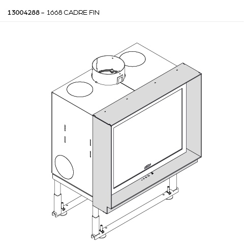 CADRE FIN 4 CÔTÉS 1668