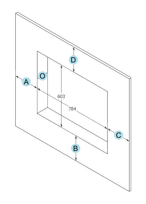 2185 CADRE APPLIQUE SF4 CUSTOM PEINT