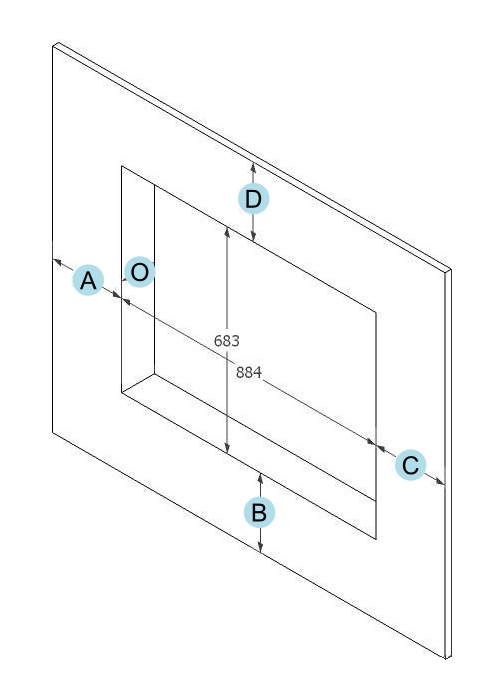 2195 CADRE APPLIQUE SF4 CUSTOM PEINT