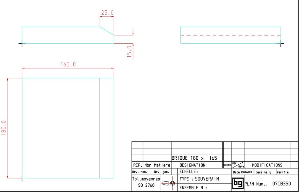 BRIQUE 180X165X30 BISEAUT/180