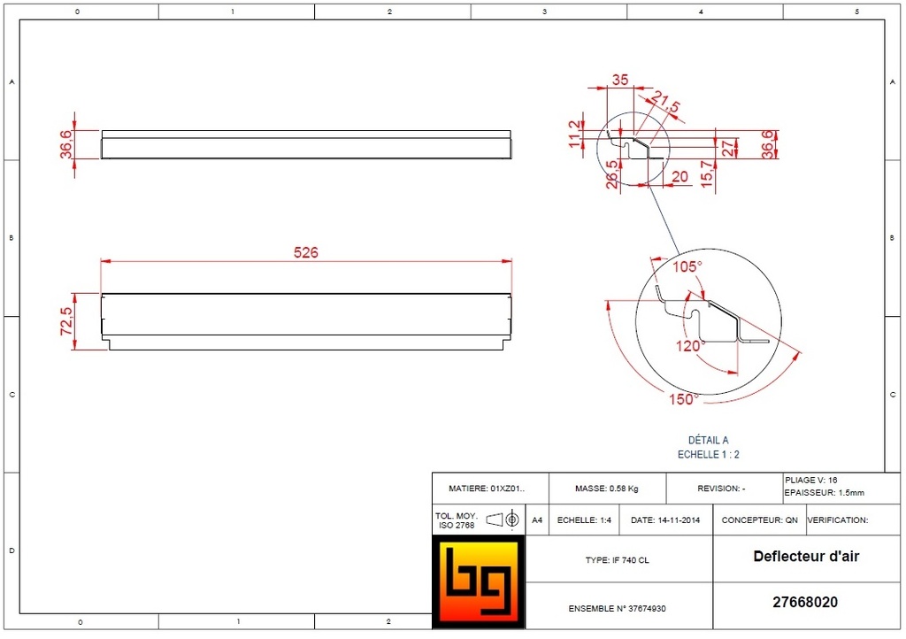 DEFLECTEUR AIR IF 683     1996