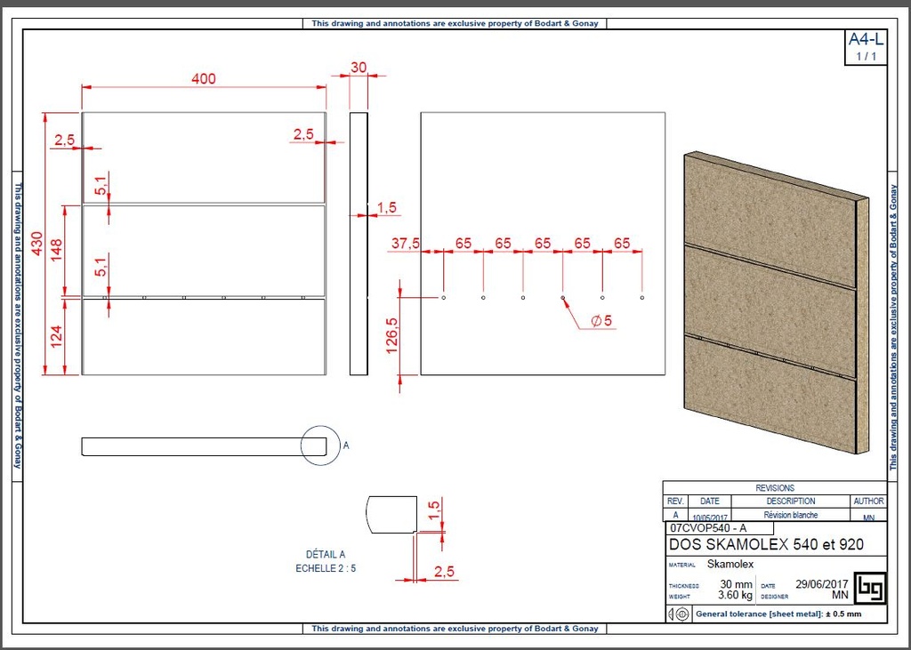 DOS SKAMOLEX CONCEPT 540,540V , 920 SF