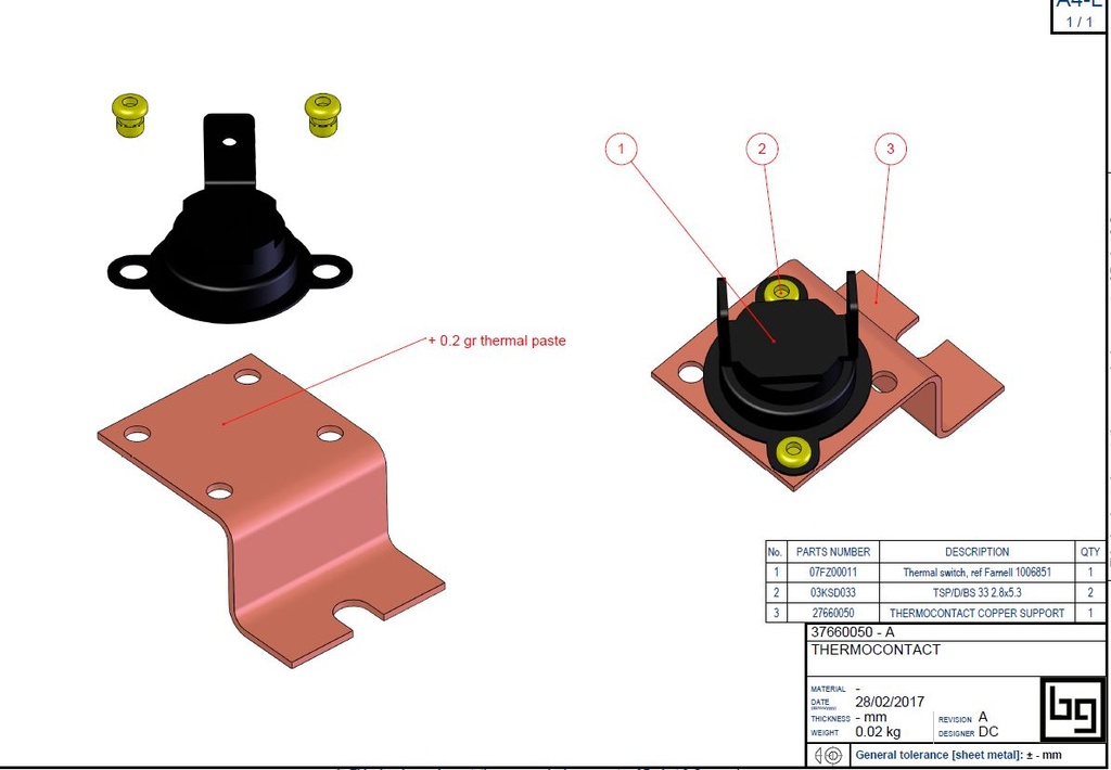 KIT THERMOCONTACT 2006 COMPLET