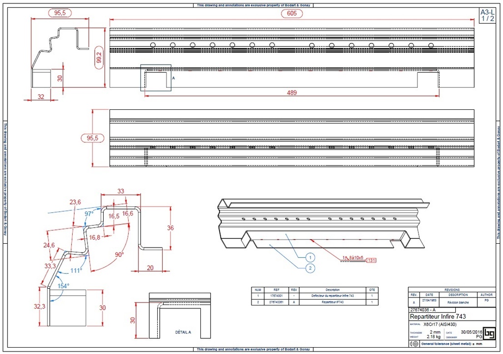 REPARTITEUR INFIRE 743 fin 2006 (HAUT RENDEMENT)