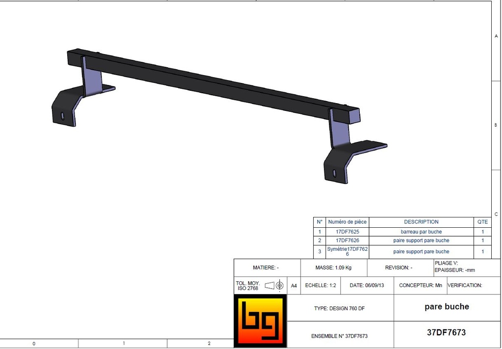 xKIT PARE BUCHES CONCEPT 790 DF et SF