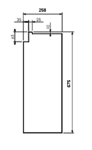 Béton Céramique panneau latéral gauche
