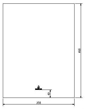 Vitre Eco 2-300/13-1500 356x466mm + logo