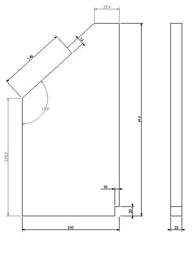 Vermiculite panneau latéral(D) Unilux 40