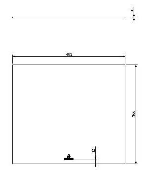 Vitre Unilux-3 52 dim.402x355