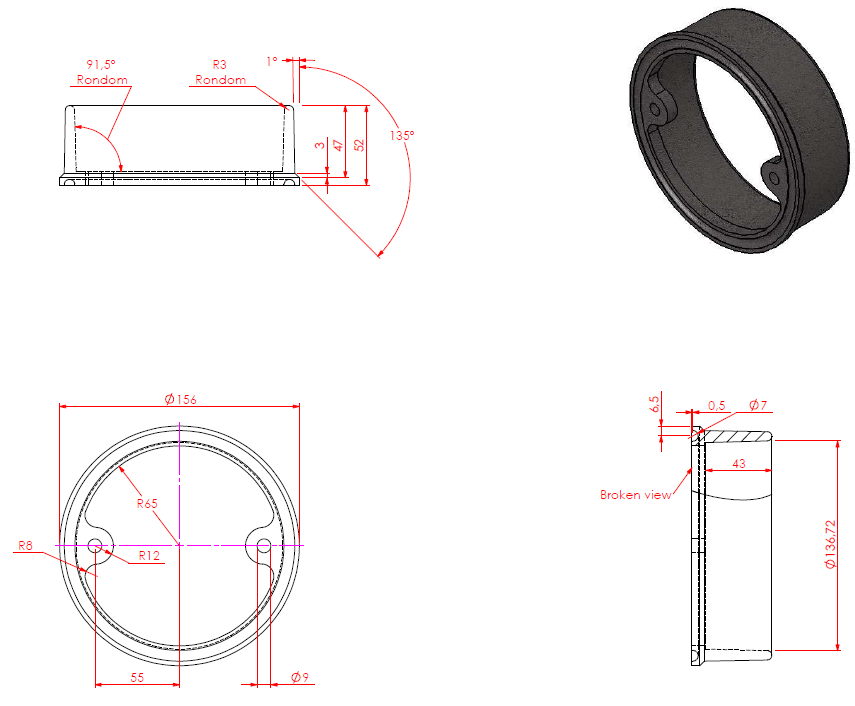 Buse raccordement  dessus Eco 40/52/55 METAL+ Unilux