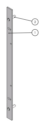 Plaque de fermeture deux points