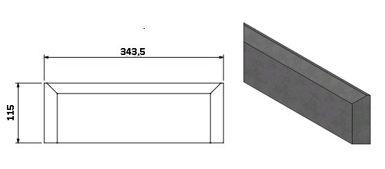 Vermiculite – foyère position verticale bisotée devant Eco 70