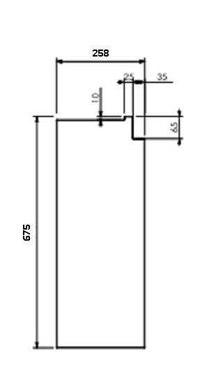 Béton Céramique panneau latéral droit