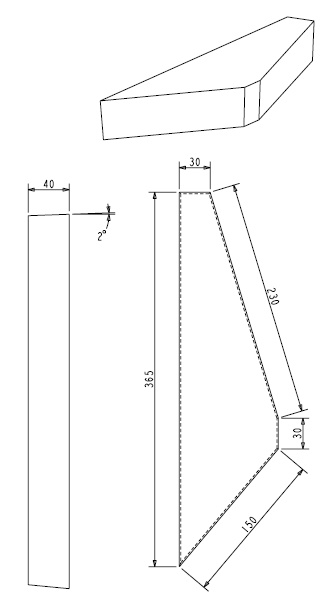 Brique réfractaire Elan 9 (D)