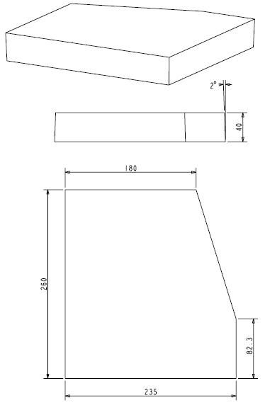 Brique réfractaire (D) Escamo 100