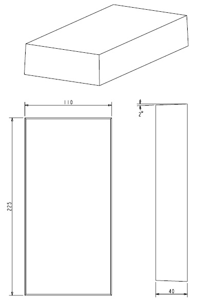 Brique réfractaire D/GEscamo 200-D/G