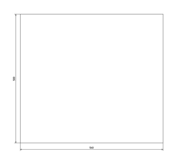 Plaque d'isolation Escamo 200  derrière dim. 500x540x15