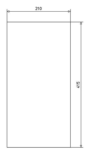 Plaque d'isolation Escamo 300/400 G/D dim. 415x210x15
