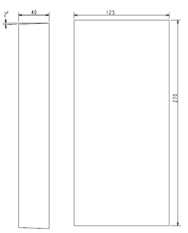 Brique réfractaire (G/D) Escamo 80