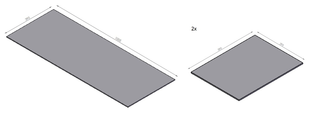 Miroir céramique noir  - set HBS