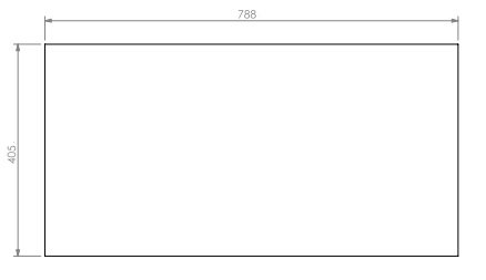 Vitre F.F. HBXS-3 dim 788x405