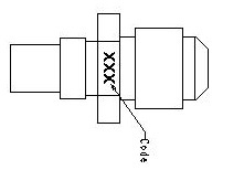 Injecteur gaz naturel Code 280 D=2,80mm