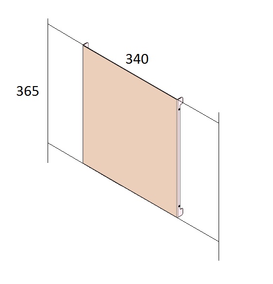 Lamelle arrière HBXXL noire (depuis 10-5-2021)
