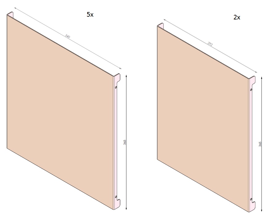Lamelle set HBXXL noire (depuis 10-5-2021)
