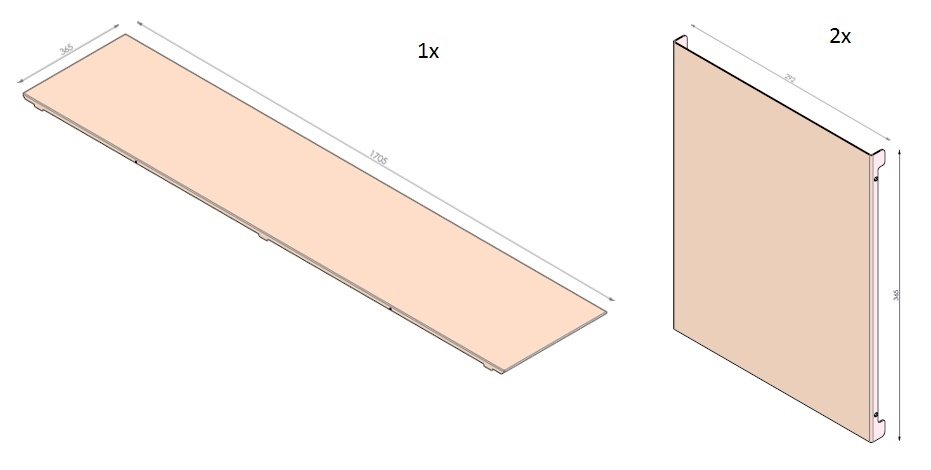 Set parois lisses HBXXL noires (depuis 10-5-2021)
