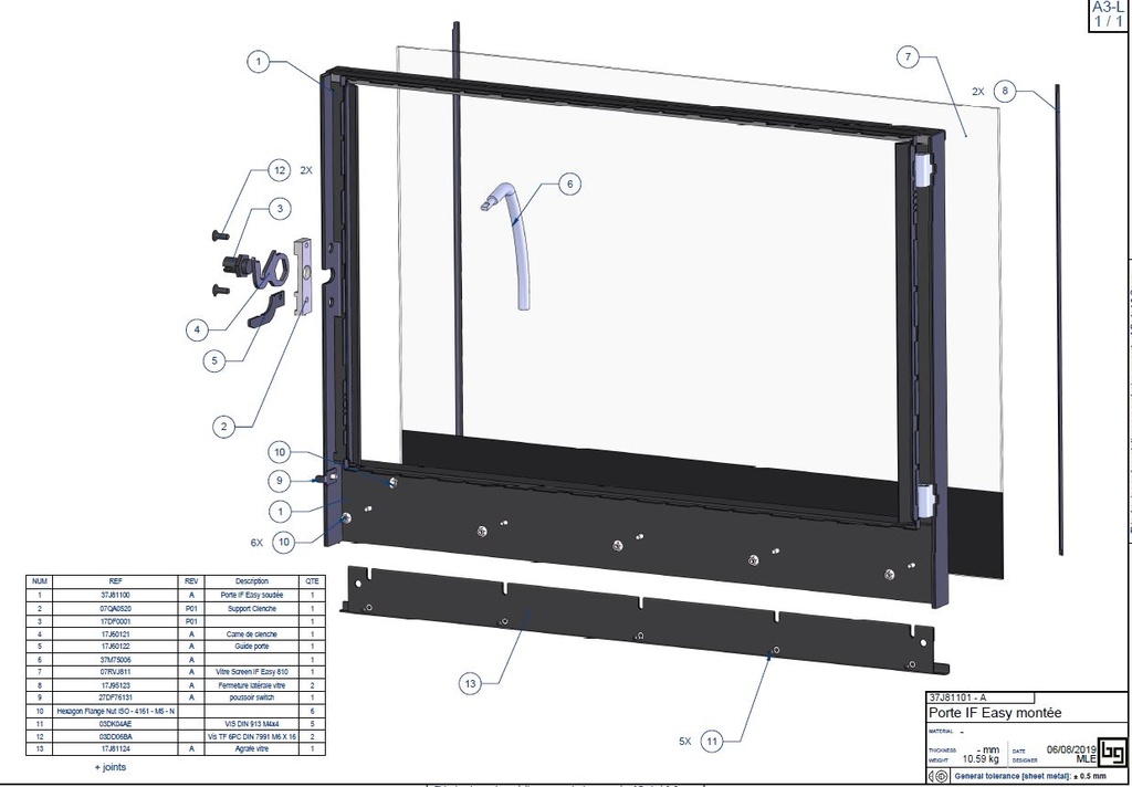 PORTE MONTEE IF EASY 810