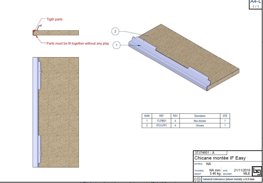 CHICANE MONTEE IF EASY 740