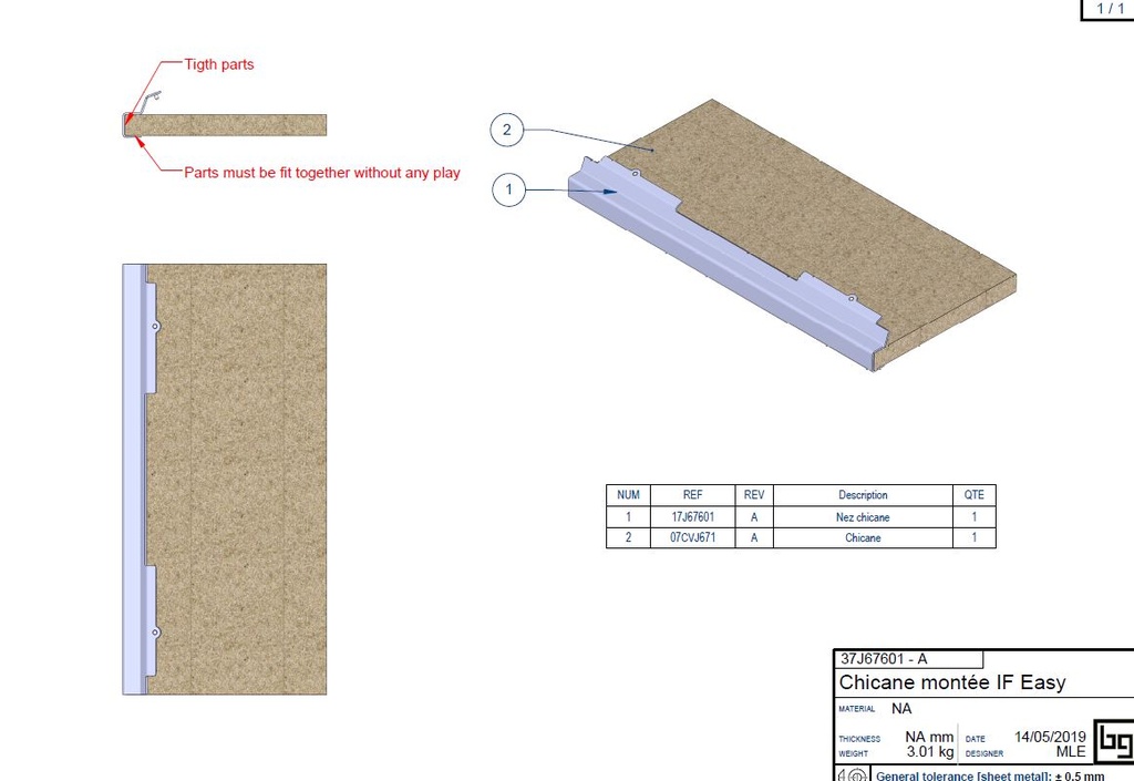 CHICANE MONTEE IF EASY 670