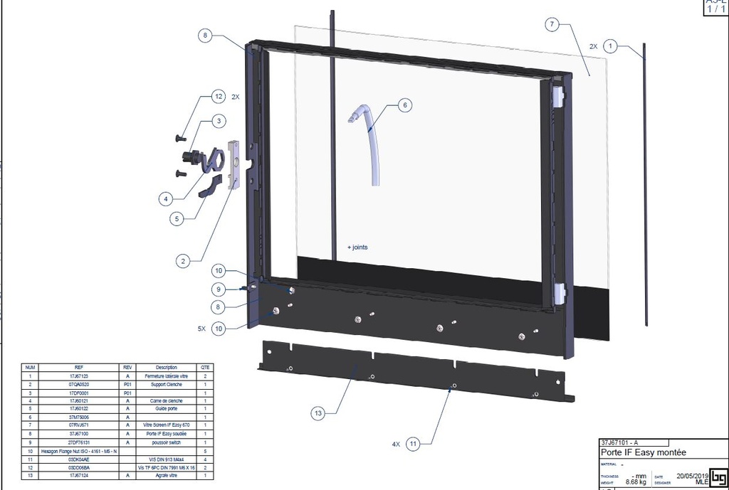 PORTE MONTEE IF EASY 670