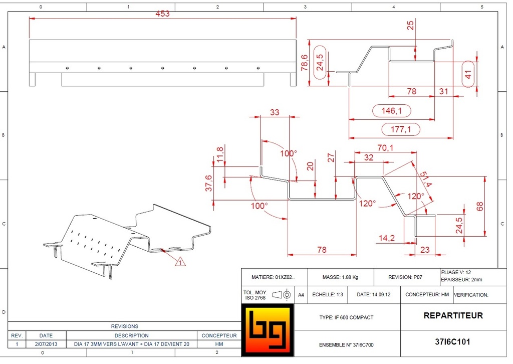 REPARTITEUR IF 600 COMPACT GREEN