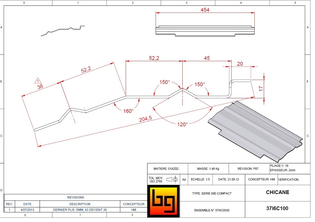 CHICANE IF 600 COMPACT GREEN