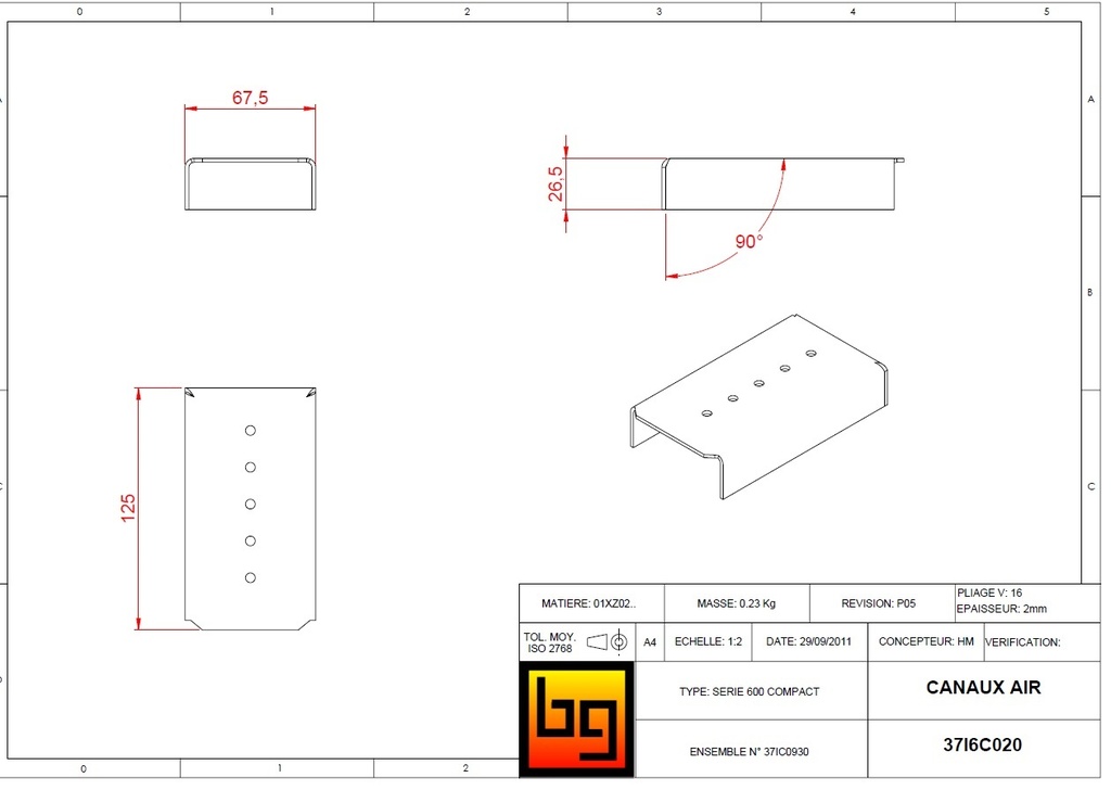 CANAUX AIR IF 600 COMPACT GREEN