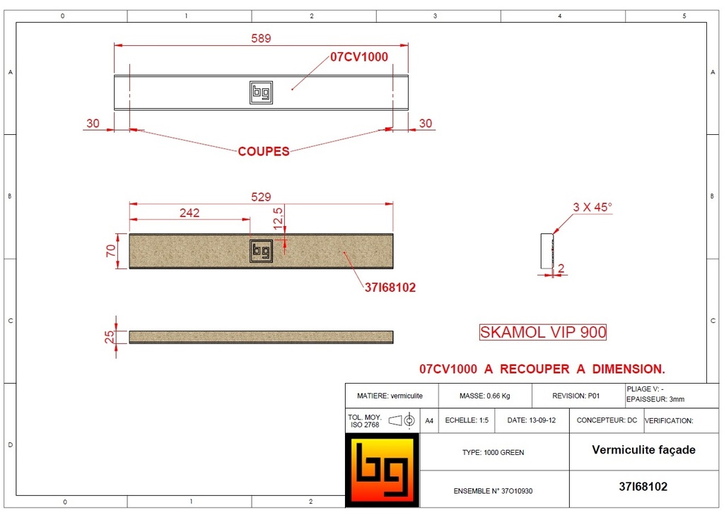 VERMICULITE FACADE IF 680 GREEN A RECOUPER