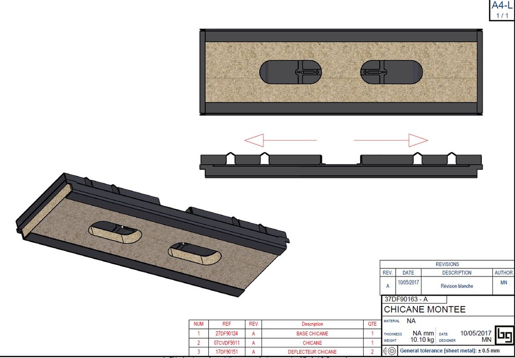 CHICANE MONTEE CONCEPT 920 DF et SF