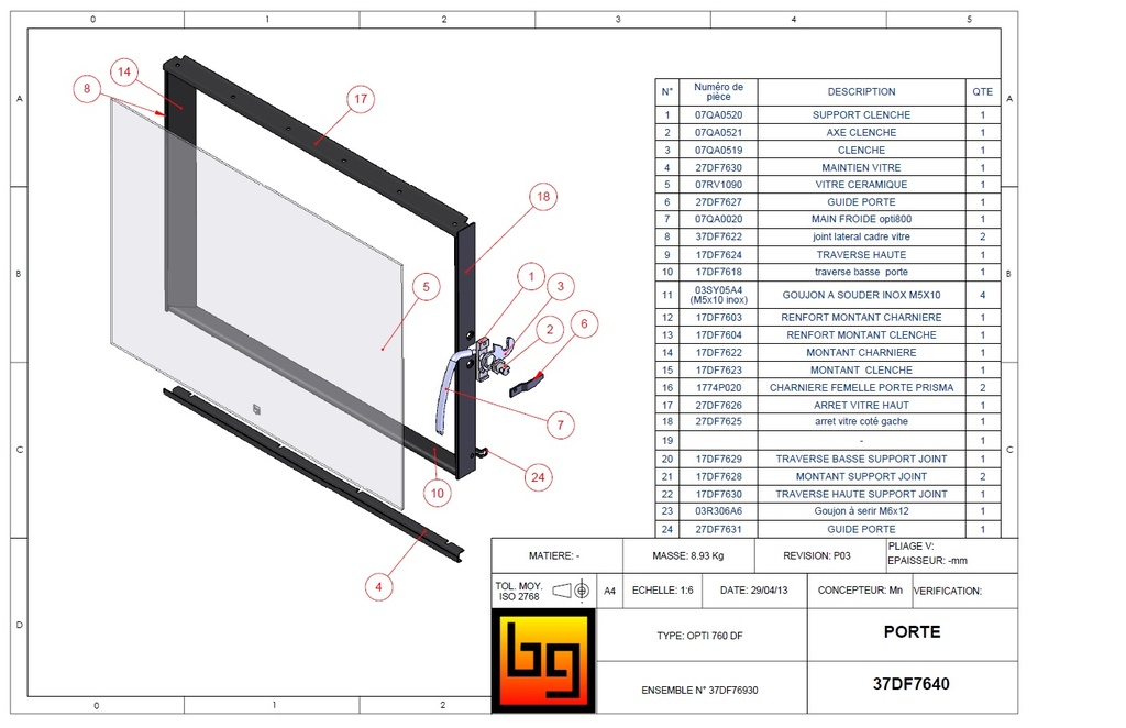 PORTE MONTEE CONCEPT 760DF