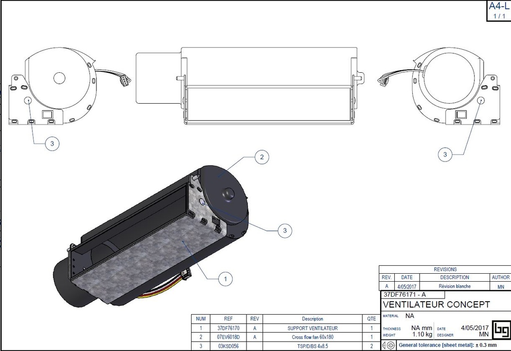 VENTILATEUR CONCEPT DF et SF
