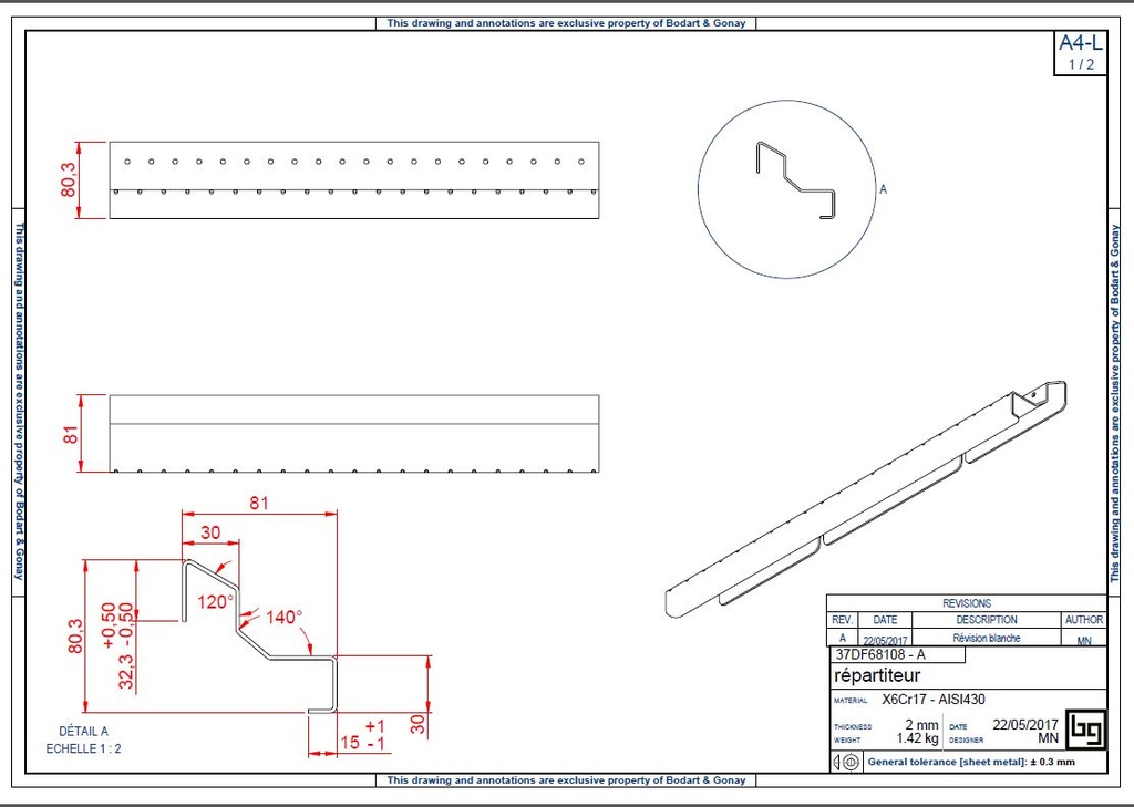 REPARTITEUR CONCEPT 690 DF et SF