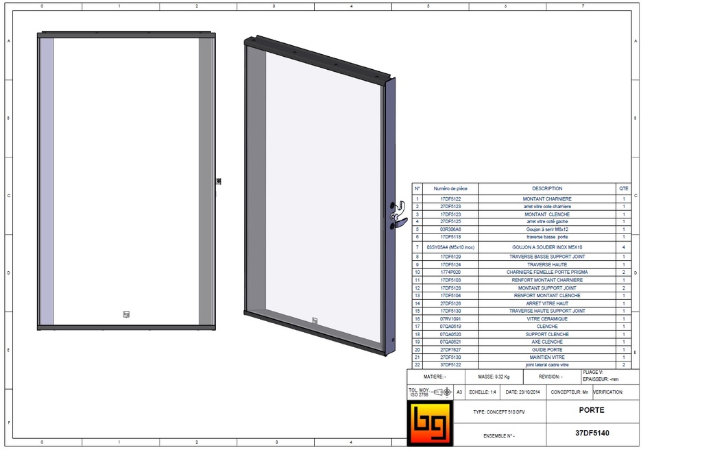PORTE MONTEE CONCEPT 510 DFV