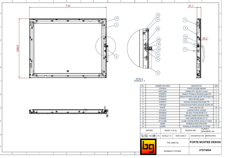 PORTE MONTEE DESIGN 760
