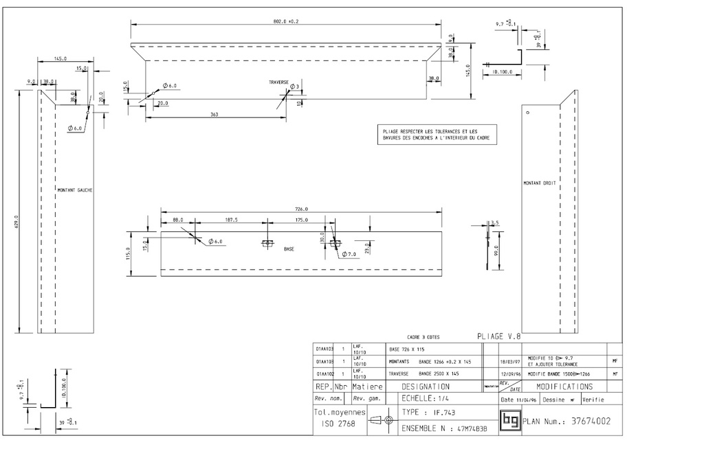 °KIT CADRE HABIL.3 C.IF743 1996