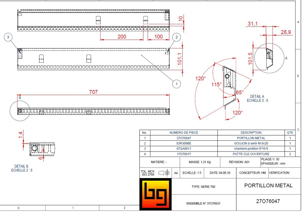 PORTILLON SOUDE METAL OPTI 760