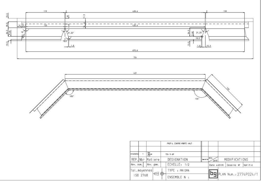 CONTREPORTE SOUDEE PRISMA