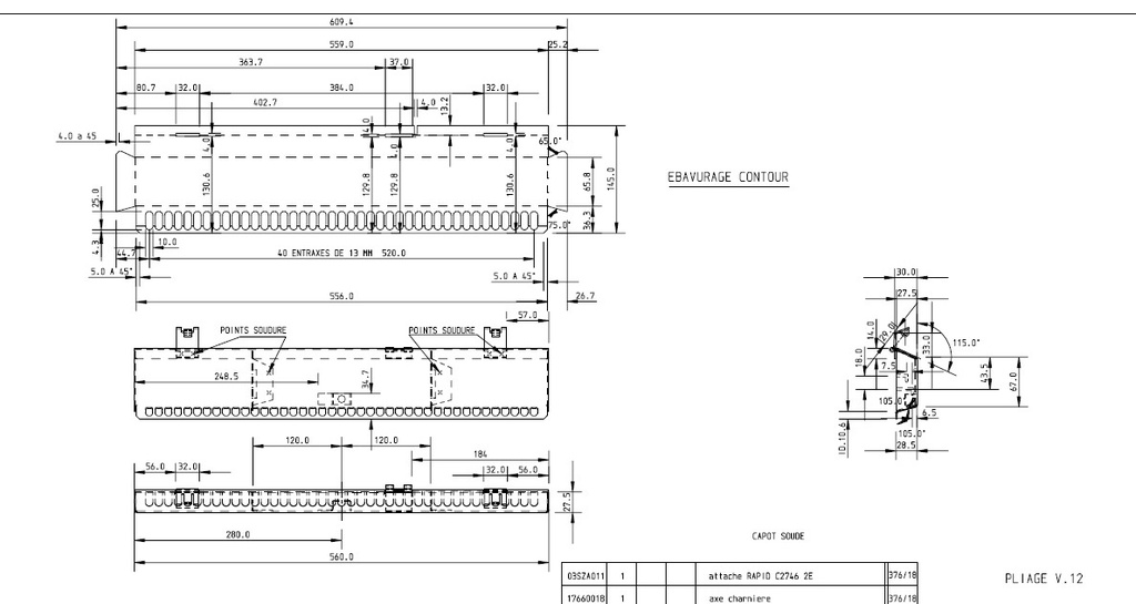 CAPOT BASCULANT IF 603    (98)